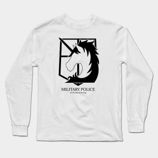 attack on titan wings logo military police Long Sleeve T-Shirt